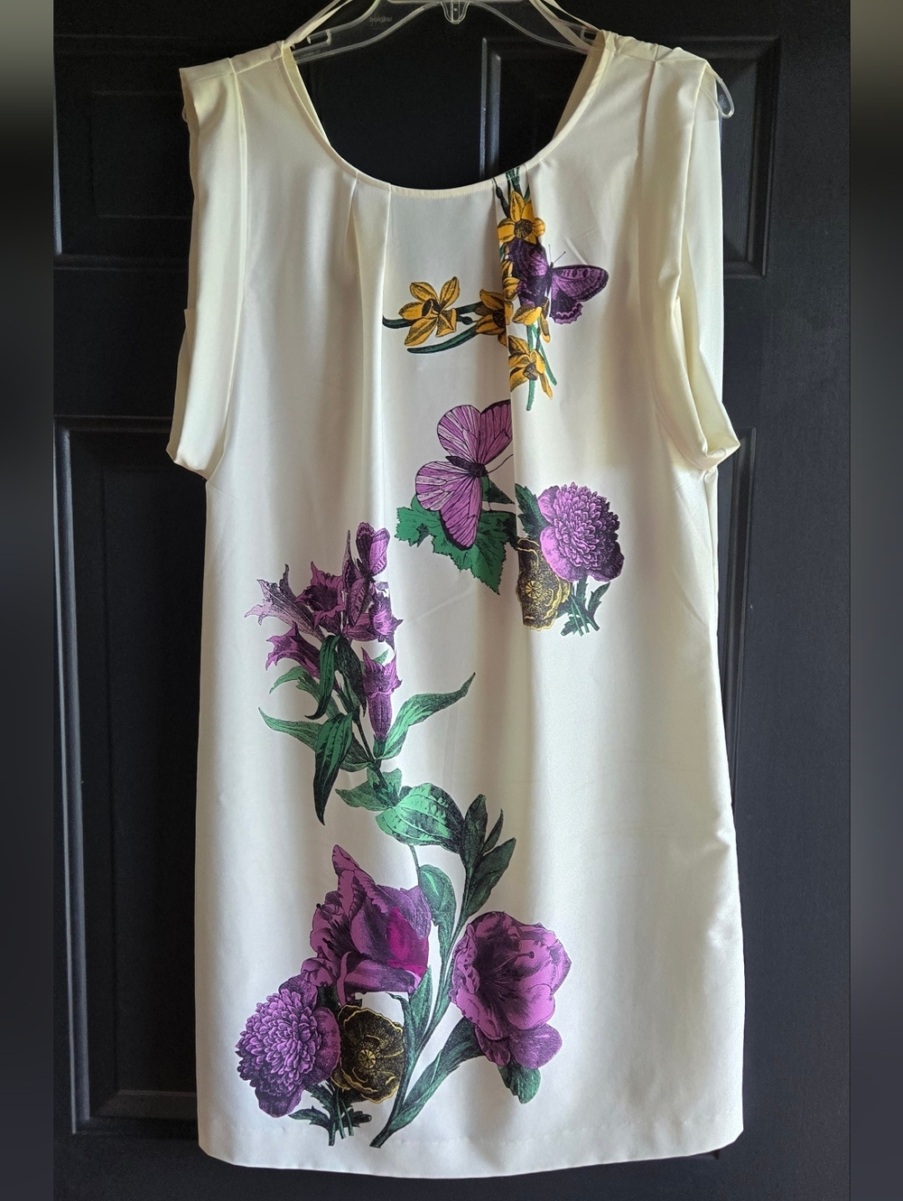New York & Company Cream  Dress